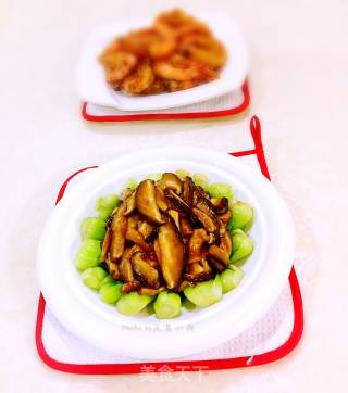 香菇扒油菜的做法