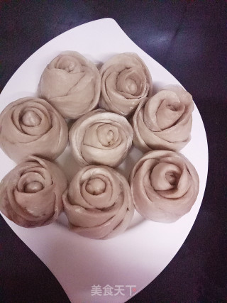 玫瑰花馒头的做法