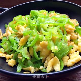 青椒炒鸡蛋的做法