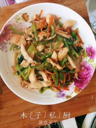 双丝鸡肉(可作为减肥餐)的做法