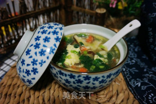 芙蓉鲜蔬汤的做法