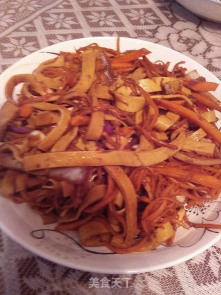 凉拌豆腐皮的做法