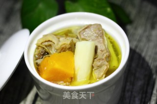 山药南瓜羊排汤的做法