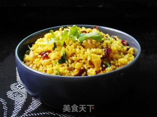 核桃蔓越莓小米饭的做法