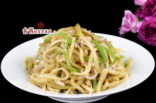 超级下饭菜【榨菜青椒炒肉丝】的做法