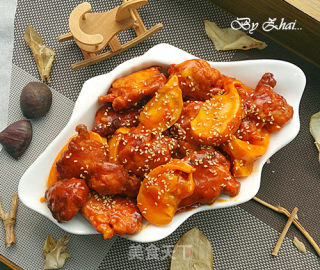 冬柿糖醋肉的做法