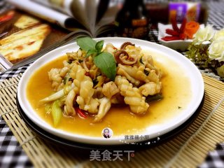 爆炒鱿鱼花的做法