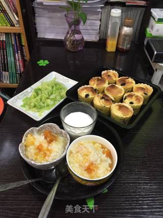 营养早餐搭配，之纸杯蛋糕