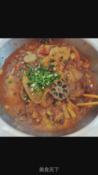 藕土豆粉地瓜的交融的做法