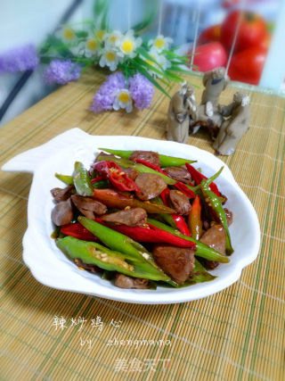 辣炒鸡心的做法