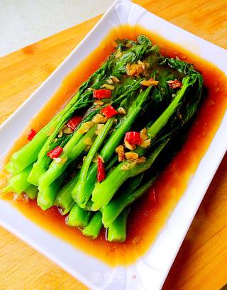 白灼菜心的做法