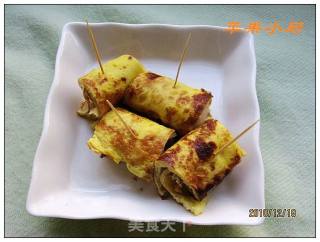 蛋奶苹果饼的做法步骤：2