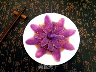 蓝莓汁紫山药的做法