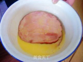 黄金火腿夹馒头的做法步骤：2