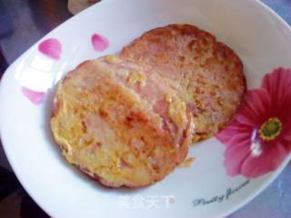 黄金火腿夹馒头的做法步骤：2