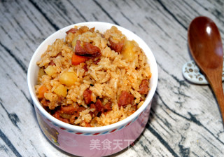 香肠土豆焖饭的做法