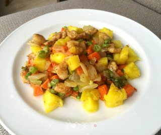 菠萝鸡丁的做法
