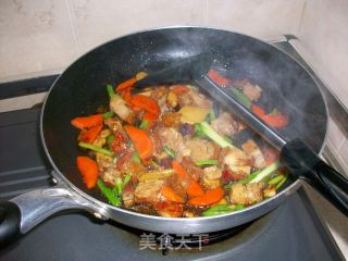 萝卜炒烧肉的做法步骤：5