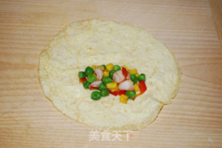 金玉满堂---薄蛋卷彩丁的做法步骤：2