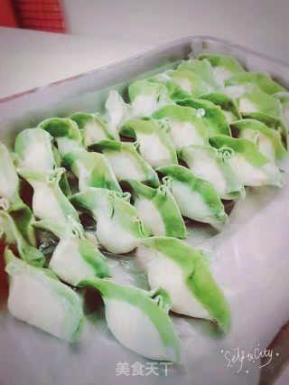 青汁白菜水饺的做法