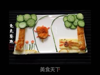 早餐拼盘一一龟兔赛跑的做法