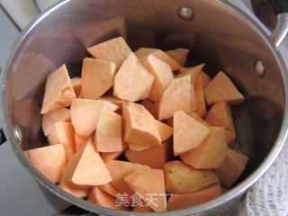 糖桂花山芋汤的做法步骤：2