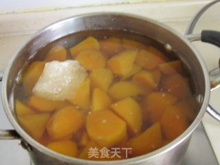 糖桂花山芋汤的做法步骤：2