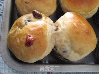 酒香果干吐司的做法步骤：2