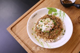蓝纹芝士肉饼饭的做法