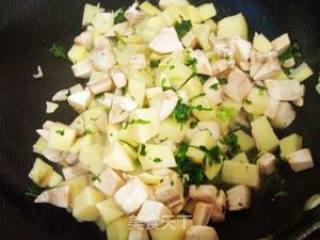 六六大顺--荠菜笋丁&全麦卷的做法步骤：5