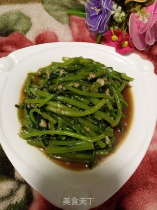 蒜香茼蒿的做法