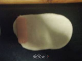 像花儿一样的双色香肠卷的做法步骤：5