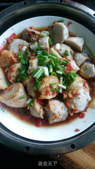 剁椒芋艿的做法