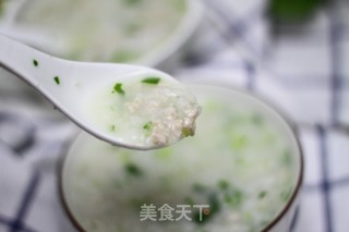 青菜瘦肉粥的做法
