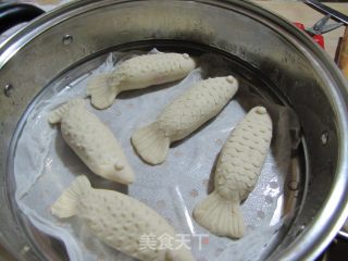 年年有余----奶香紫薯包的做法步骤：3