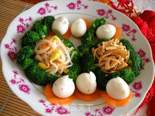 六六大顺--年菜之冷盘--脆如意&红油鸡丝的做法步骤：4