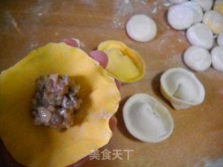 金银满盆--年菜之主食--金银元宝饺子的做法步骤：4