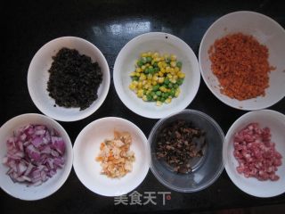 花开富贵—mini八宝烧卖的做法步骤：4