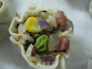 花开富贵—mini八宝烧卖的做法步骤：4