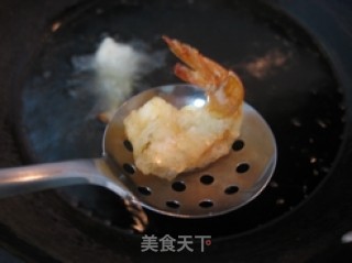 团团圆圆--黄金虾配茄汁肉丸（金凤戏龙珠）的做法步骤：5