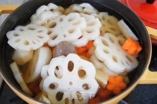 【MOMO年夜菜】五福临门 日式根菜杂煮的做法步骤：7