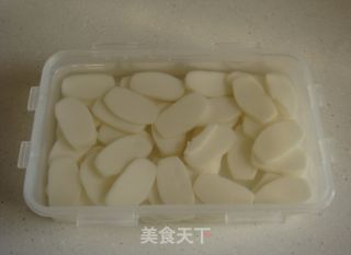 菠菜炒年糕的做法步骤：3