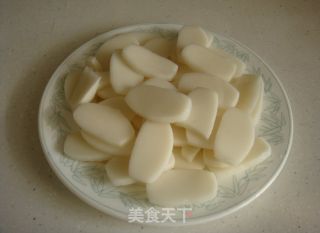 菠菜炒年糕的做法步骤：3