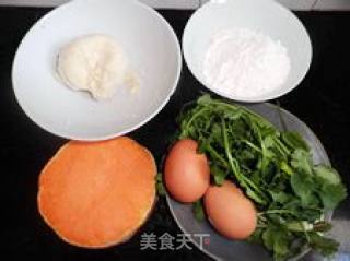 豆渣巧利用------豆渣南瓜蛋饼的做法步骤：3