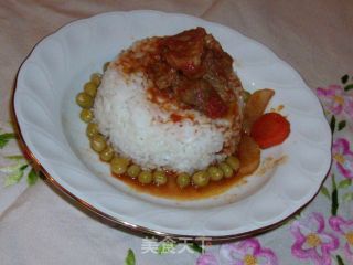 牛肉盖浇米饭的做法步骤：2
