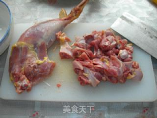 鲜菇蒸土鸡的做法步骤：3