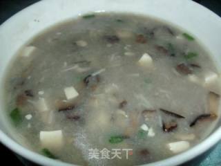 香菇螺肉羹的做法步骤：2