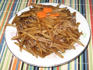 清炒牛蒡丝的做法步骤：2