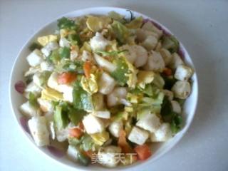 減肥主食－－蔬菜炒饅頭的做法步骤：2