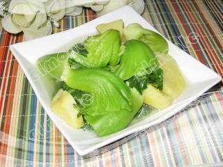 芥菜番薯汤的做法步骤：2